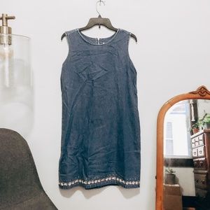Vintage AMI Embroidered Denim Dress